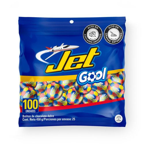 Chocolatina Jet Gool 450g x 100 Unds Manantial Market