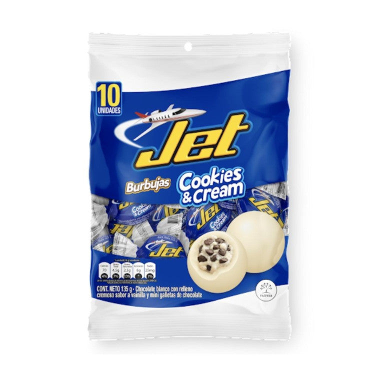 Jet Burbuja Cookies & Cream x 10 Unds