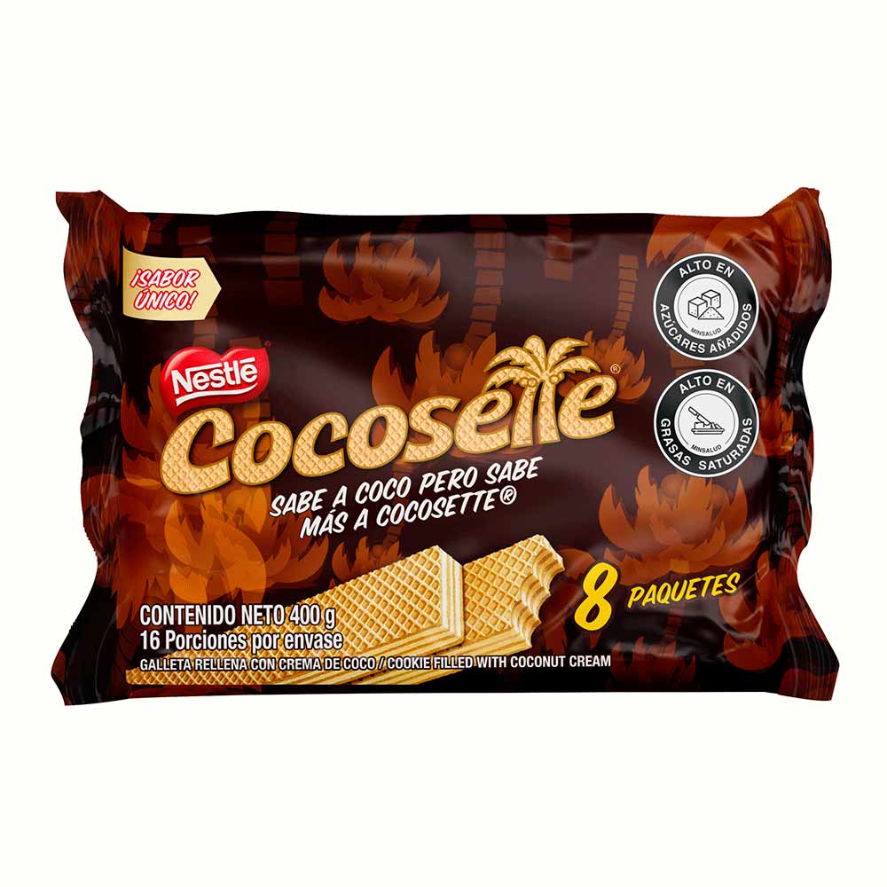 Cocosette Wafer 400g x 8 Unds