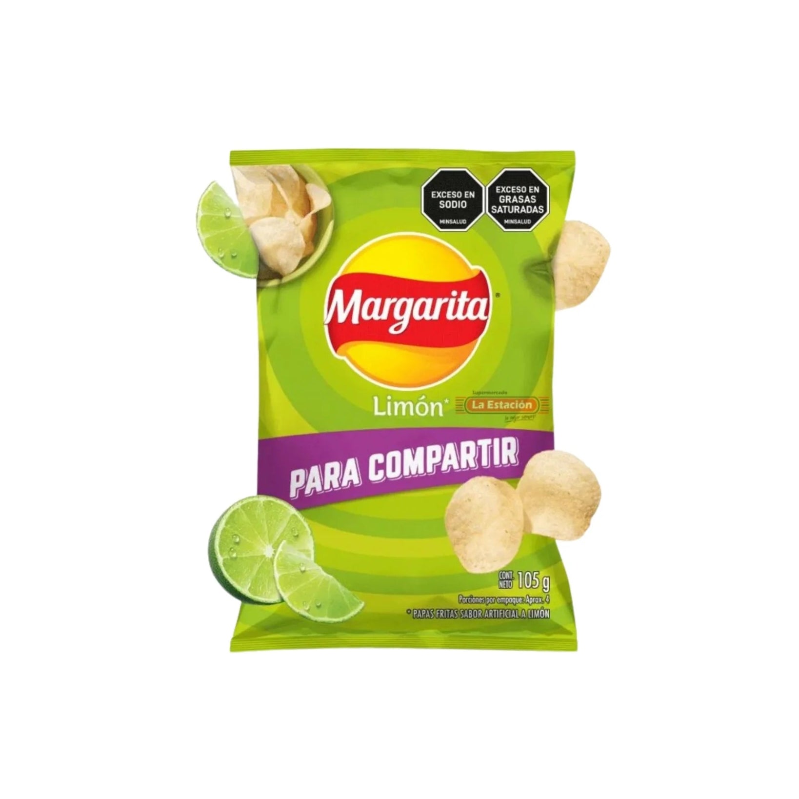 Papas Margarita Limon Familiar 105gr