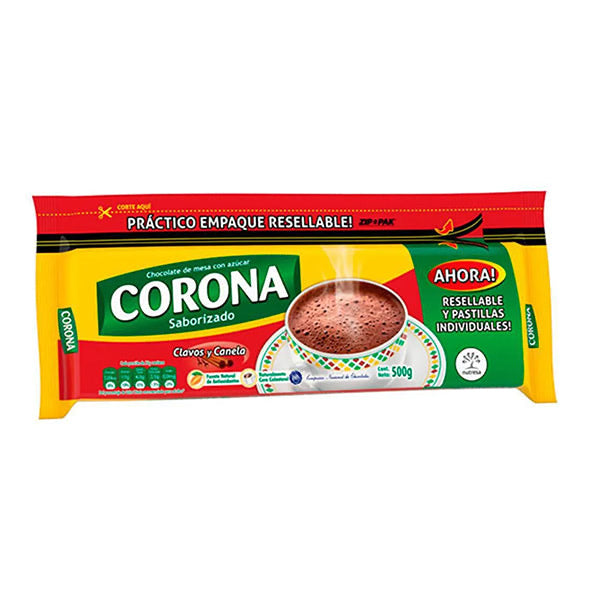 chocolate corona clavos y canela 500gr