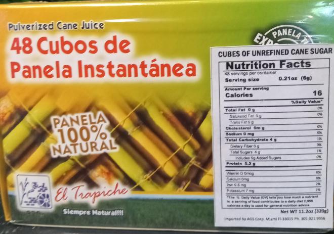 Cubito Panela Natural x 48 Unds